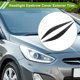 thumbnail image 3 of Cubierta de cejas de faros delanteros izquierda y derecha, adhesivo decorativo exterior para BMW F32 2012-2017, color plástico de fibra de carbono, 3 of 6