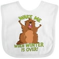 thumbnail image 3 of Inktastic Groundhog Day Wake Me when Winter is over Boys or Girls Baby Bib, 3 of 4
