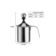 thumbnail image 3 of Espumador de Leche Manual Acero Inoxidable Doble Malla para Café Cappuccino 400ml, 3 of 7