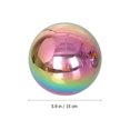 thumbnail image 2 of RENACLIPY 3 Pcs Boule de Regard en Métal Acier Inoxydable Décorative Multicolore pour Jardins, 2 of 8