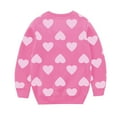 thumbnail image 4 of Mercatoo Girl Sweatshirts Valentine's Day Crewneck Long Sleeve Pullover Cotton Graphic Top Cute Heart Print Sweater Shirts, 4 of 4