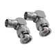 thumbnail image 1 of Tholdsy 2PC/10PC Conector de codo Adaptador de cable coaxial RF Ángulo derecho de 90 ° Teléfono y Comunicación 2 piezas y plata s, 1 of 5