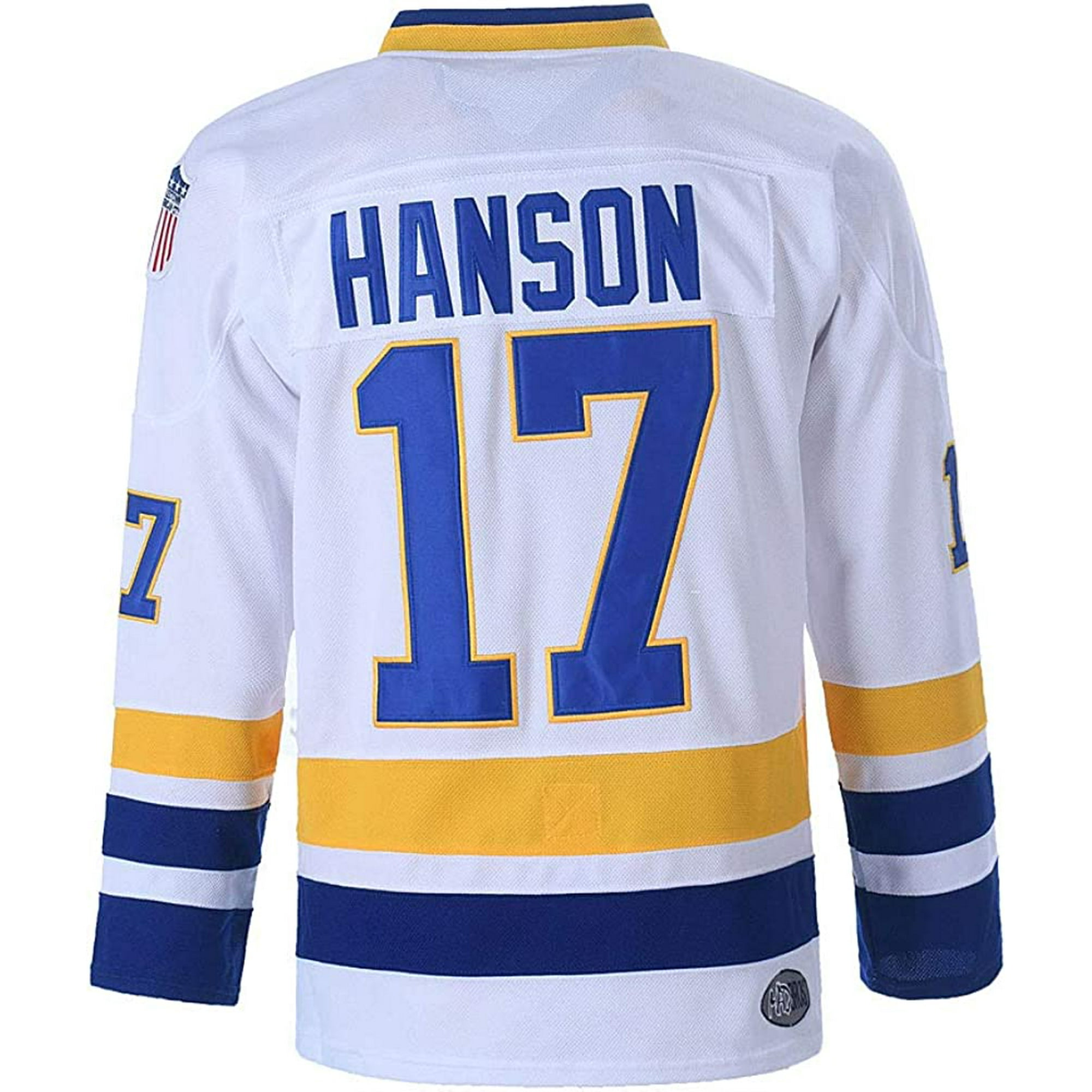 Movie Hanson Brothers 17 Steve Hockey Jersey Charlestown Chiefs Slap Shot  Sewn