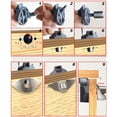 thumbnail image 2 of Half Moon Handle Caravan RV Cupboard/Drawer Zinc Alloy Push Lock Latch Knob, 2 of 5