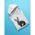 thumbnail image 3 of Rabbit Ink Drawing Hoodie Men -Image by Shutterstock, Male Medium, 3 of 4