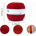 thumbnail image 3 of Premium T-Shirt Yarn (10oz/109 Yards) - Soft Stretch Crochet & Knitting Yarn for DIY Crafts, Baskets, Rugs, Bags - Upcycled Fabric Yarn‌, 3 of 7
