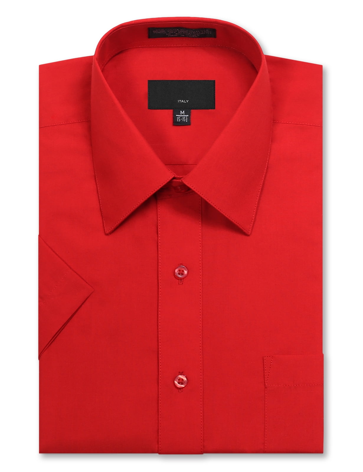 Allsense Men's Regular Fit Short-Sleeve Dress Shirts - Walmart.com