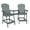 Dark Gray, variant on Soonbuy Outdoor Bar Height Adirondack Chairs with Connecting Tray, Balcony Chairs Adirondack for Deck, Backyard, Outdoor Tall Adirondack Chairs, Patio High Adirondack Chairs Set of 2