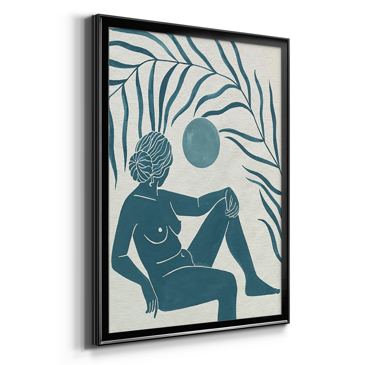 Moon Gazer I Premium Framed Print, in Gold, Black, or Silver - Ready to Hang