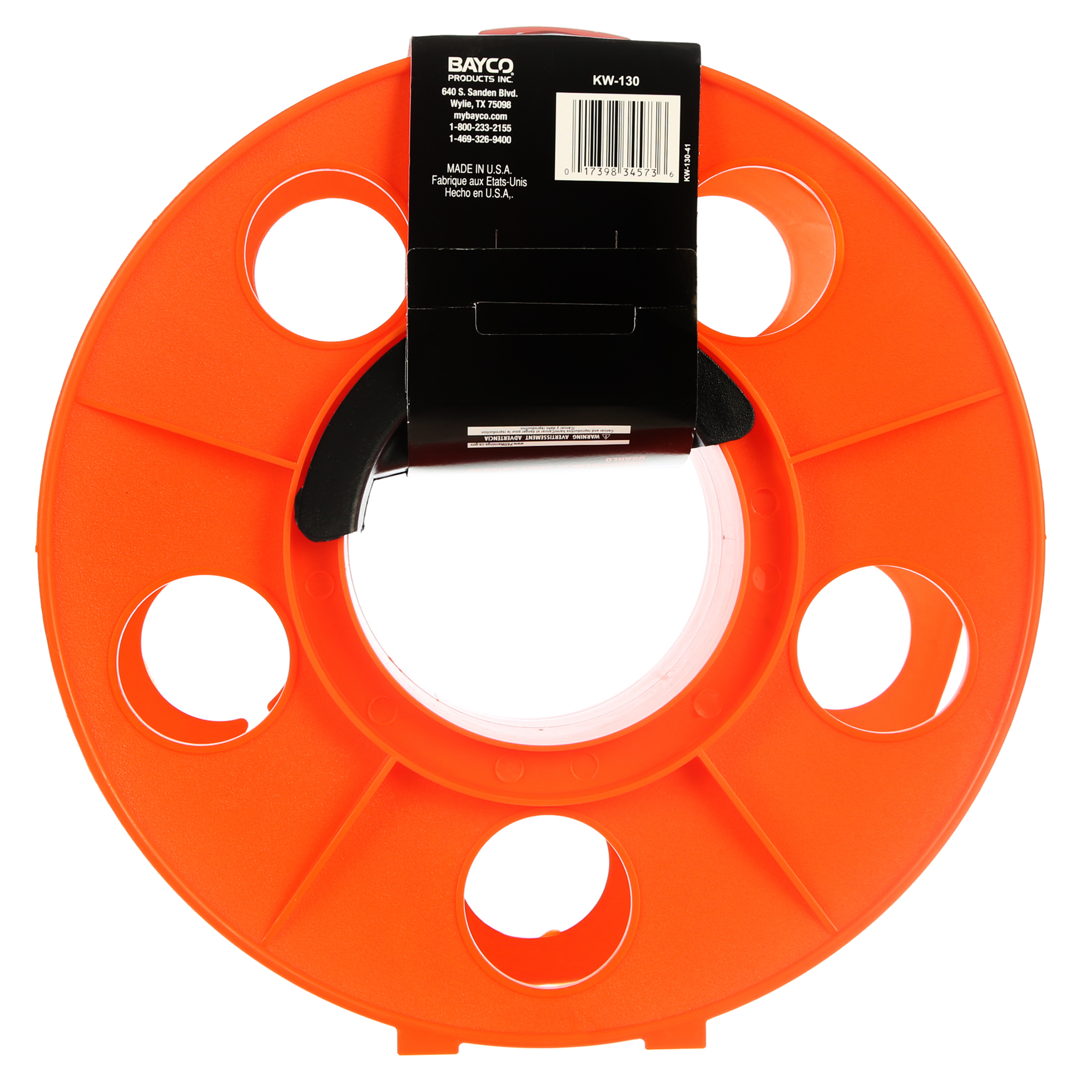 Bayco KW-130 Heavy Duty Cord Reel, 150 Ft with 2 Outlets photo 6