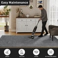thumbnail image 4 of MIDUORUG Gray Striped Indoor Outdoor Runner Rug, Non Slip Rubber Backing Carpet Runner for Hallway Kitchen Entryway, 2' x 6', 4 of 7