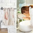 thumbnail image 7 of Yayeee 2 Pack Hand Towels for Bathroom 100% Cotton 16" x 28" Soft Absorbent Kitchen Towel, Purple Seashell, 7 of 7