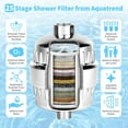 thumbnail image 4 of PYAN-25 Stage Shower Head Filter for Hard Water, Shower Water Filter for Removing Chlorine and Fluoride, High Output Hard Water Shower Filter Improves on Skin, Hair and Nails, Polished Chrome, 4 of 4