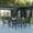 Black, variant on BizChair Brazos Series 7-Piece Outdoor Rippled Glass Patio Table Set with 6 Chairs, Brown
