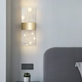 thumbnail image 6 of Modern Led Wall Sconce Golden Acrylic Warm Lighting Fixture for Living Room Bedroom Corridor Stairs Bedside Atmosphere Decor Indoor Wall Lamp, 6 of 6