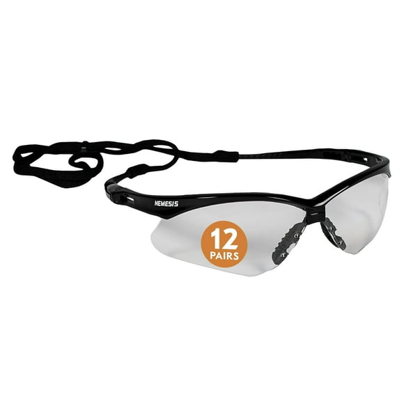 Gafas de seguridad KLEENGUARD V30 Nemesis, lente transparente y marco negro