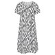 thumbnail image 2 of Vestido suelto de manga corta con estampado de cuello redondo informal de verano para mujer a la moda Fridja bnh2002, 2 of 6