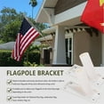 thumbnail image 5 of TAILTOSS no drilling flagpole bracket Flag Pole Holder Bracket Plastic Seasonal Decorations 2Pcs, 5 of 6