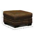 thumbnail image 3 of GTR Leather Cordova 100% Top Grain  Mid-century Ottoman, 3 of 3