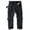 Black, variant on Men's Camo Cargo Work Pants Ripstop Lightweight Outdoor BDU Trousers with 8 Pockets (No Belt)