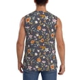thumbnail image 4 of Fotbe Wildflowers Men's Camiseta sin Mangas Estampada para Hombres, Playera Casual para Gimnasio, Entrenamiento, Playa-X-Large, 4 of 7