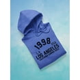 thumbnail image 3 of 1998 Los Angeles Usa Hoodie Women -Image by Shutterstock, Female Medium, 3 of 4