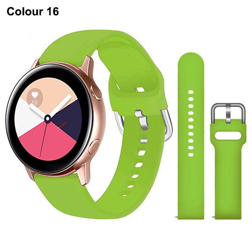 Correa de silicona para Samsung Galaxy Watch, pulsera de 20mm, 22mm, Active 2 Watch 3, 45mm, 42mm, Gear S3, Amazfit bip