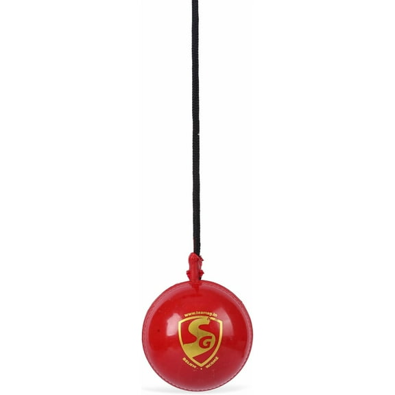 SG Synthetic I Ball with a cord Cricket Hanging Ball For Practice