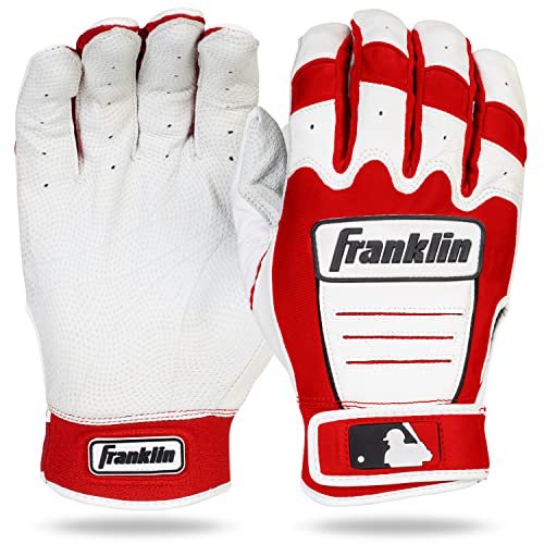Guante de bateo Franklin Sports CFX Pro para adulto, tamaño pequeño, rojo/perla