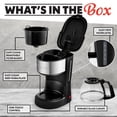 thumbnail image 5 of Gourmia 5 Cup One-Touch Switch Coffee Maker with Auto Keep Warm Black, 5 of 9
