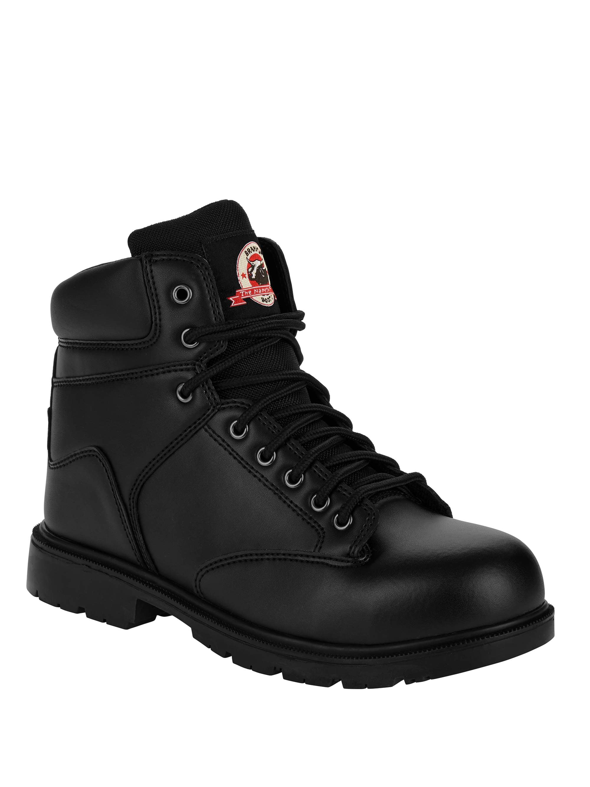 Pro Heavy Duty Hard Wearing Wide Fit Leather Mens Safety Work Boots Steel Toe 