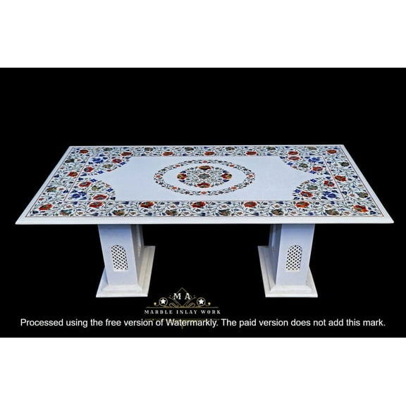 Handmade Natural Marble Dining & Coffee Table Top, Marble Stone Art, Elegant Home Decor, Unique Marble Stone Table Top-42x60 Inch