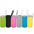 thumbnail image 4 of MRLESS Glass Water Bottle Insulated Sleeve 550ml Rosy, 4 of 6