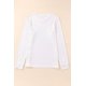 thumbnail image 2 of ABPHQTO Camiseta de manga larga con estampado gráfico de HELLO PUMPKIN SEASON de mujer de color blanco, 2 of 5