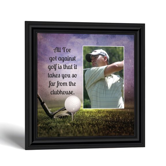 Funny Golf Gifts Framed Print, Man Cave Decor for the Golfer