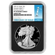 2021-W Proof $1 Type 1 American Silver Eagle NGC PF70UC FDI First Label Retro Core