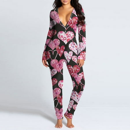 

Rompers for women Women s Button-down Front Functional Buttoned Flap Adults Jumpsuit CHMORA