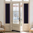 thumbnail image 2 of Purple Black Ombre Window Privacy Film, Gradient Contemporary Abstract Art Static Cling UV Sun Blocking Heat Control Window Tint Day and Night,Non-Adhesive One Way Windows Privacy Cover 17.7''x78.7'', 2 of 7