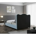 thumbnail image 5 of Meridian Furniture Felix Light Blue Linen Textured Fabric Queen Bed, 5 of 8