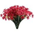 thumbnail image 1 of 12pc 5 Head Spring Grass Flower Water Grass Silk Print Cloth Flower Violet Simulation Flower Outdoor Decoration Flower Silk Flower, 1 of 5