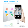 thumbnail image 3 of iDiskk Unidad Flash MFi Certificada de 256 GB para iPhone Photo Stick para iPhone, iPad y Macbook - Unidad de Memoria USB con Lightning y Conectores USB Tipo C, 3 of 7