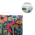 thumbnail image 5 of Yayeee Shower Curtain with Hooks 72"x72" Waterproof Fabric Bathroom Hanging Decor, Orange Colorful Flowers, 5 of 5