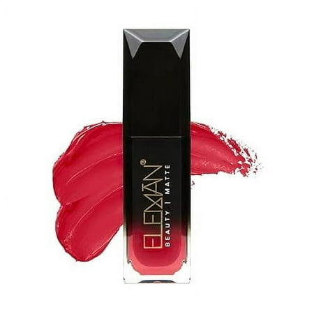 Eleman Liquid Matte Lipstick Hot Pink Tokyo Edition - Long Lasting Ultra-Pigmented - Vitamin E Infused No Drying Formula - Vegan And Cruelty-Free Ingredients 19 Oz