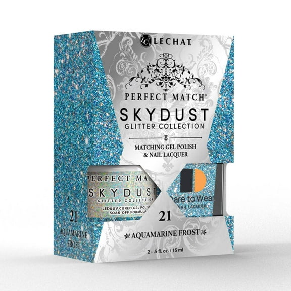 Lechat Perfect match Gel Lacquer Sky Dust Aquamarine Frost SDMS21