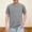 Gray, variant on Boys Short Sleeve Shirt Henley Waffle Summer T-Shirts Casual Button Front Tops Basic Tees 4-14 Years for School Blue