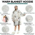 thumbnail image 5 of Cute Golden Retriever Wearable Oversized Blanket,Wearable Blanket Hoodie for Adults,Cozy Hooded Blankets with Super Pockets,Super Warm Fuzzy Pullover for Women & Men, 5 of 6
