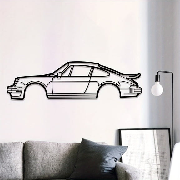 HELLOYOUNG 19.69 - Inch  Metal Wall Art – Sports Car Iron Painting Decoration  Art of Murals-Inspired Line Patterns Perfect for Boys Room Decor