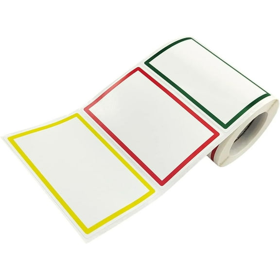 Logo Stickers Sticker Labels 1 Roll of Cartoon Name Tag Stickers Colorful Name Tag Labels Self-Adhesive Label Stickers Seal Stickers Color Stickers