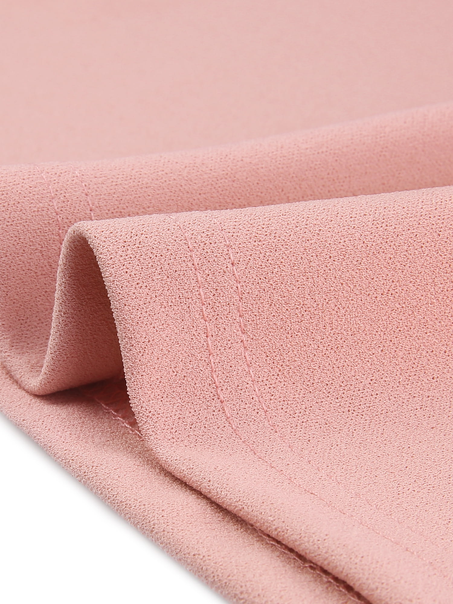 Allegra K Women's Half Sleeve V Neck Ruched Office Work Formal Sheath Dresses Black X Small