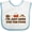 White and Blue, variant on Inktastic Thanksgiving Here for the Food Boys or Girls Baby Bib